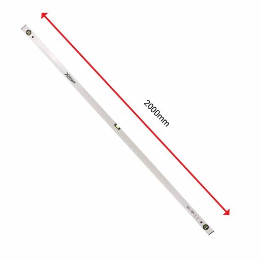 Xtorque XTSL200C 2000mm White Low Profile Spirit Level – image 3