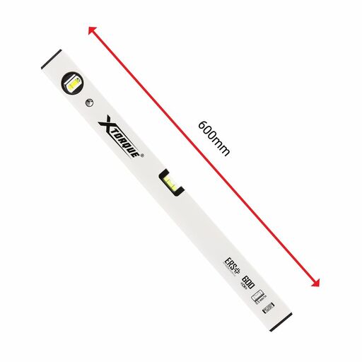 Xtorque XTSL60C 600mm White Low Profile Spirit Level – image 3
