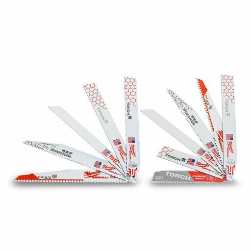 Milwaukee 49224311 11pce SAWZALL Reciprocating Blades with Carbide Tooth Blade – image 6