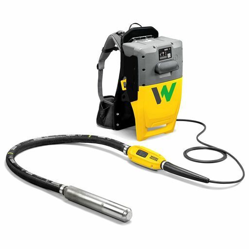 Wacker Neuson ACBe + IEe58/34/1.5 51V Battery Backpack System & 0.7kW Internal Vibrator with 58mm Head & 1.5m Shaft