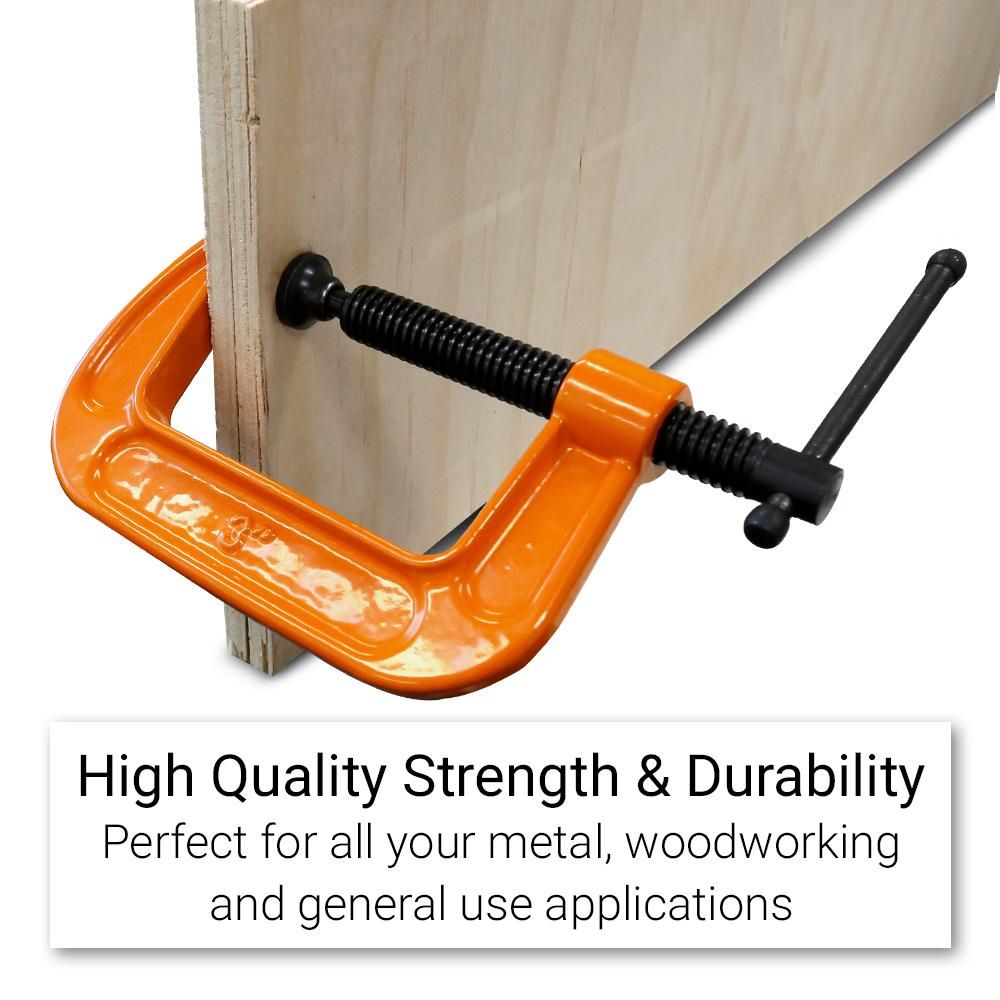 Techsmart TGPGC3 76mm (3") General Purpose G Clamp – image 5