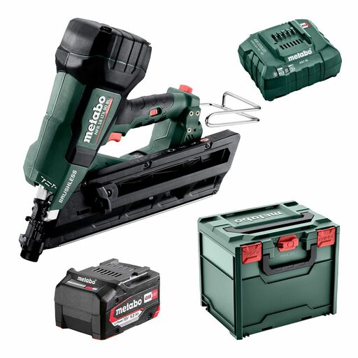 Metabo NFR 18 LTX 90 BL 1 LP 5.2MB K (AU61209020) 18V 5.2Ah Li-ion Cordless Brushless Framing Nailer Combo Kit – image 2