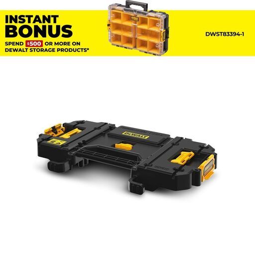 DeWalt DWV9510-XJ TSTAK / Toughsystem Dust Extractor Storage Rack Adaptor Suits DWV902 & DWV905