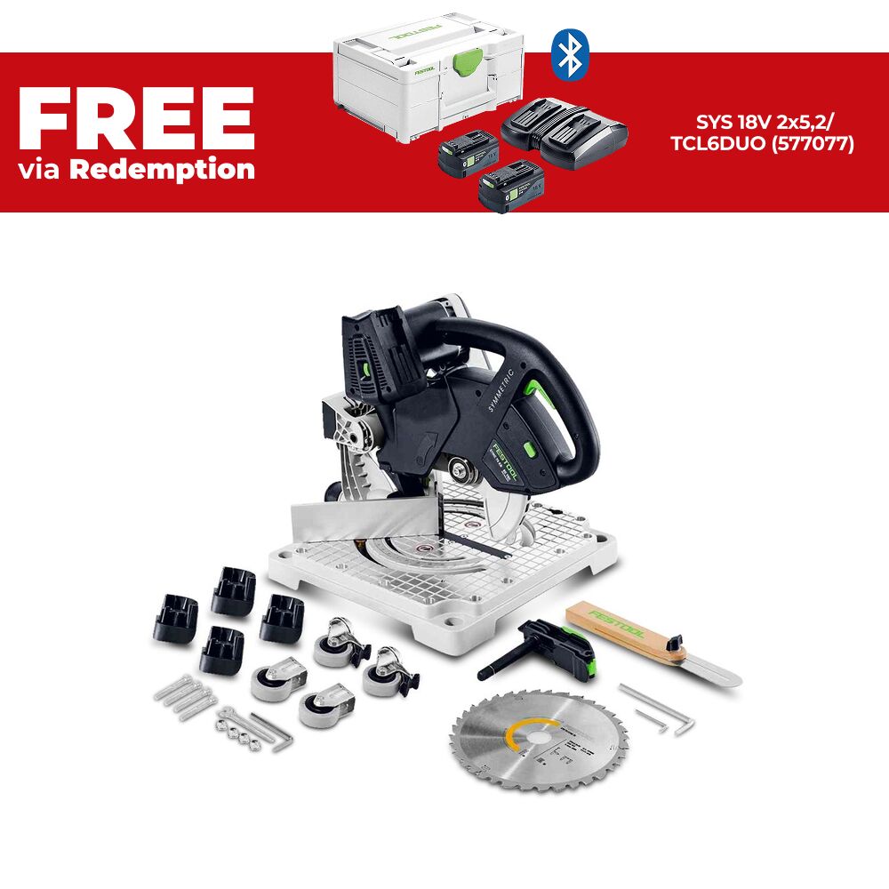 Festool SYMC 70 EB-Basic (577424) 18V Li-ion Cordless 216mm Symmetric Mitre Saw - Skin Only – image 1
