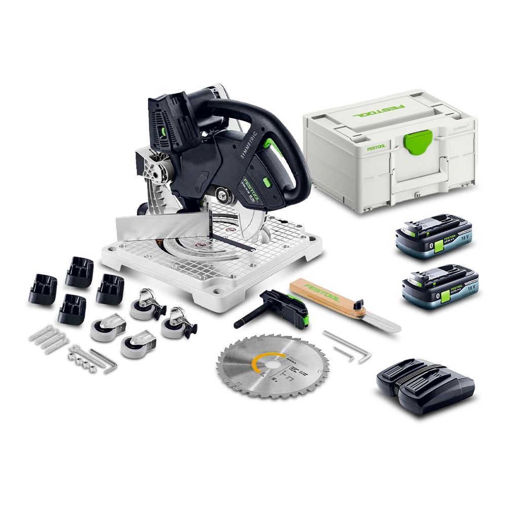 Festool SYMC 70 4.0 EBI-Plus (578249) 18V 4.0Ah Li-ion Cordless 216mm Symmetric Mitre Saw Combo Kit – image 1