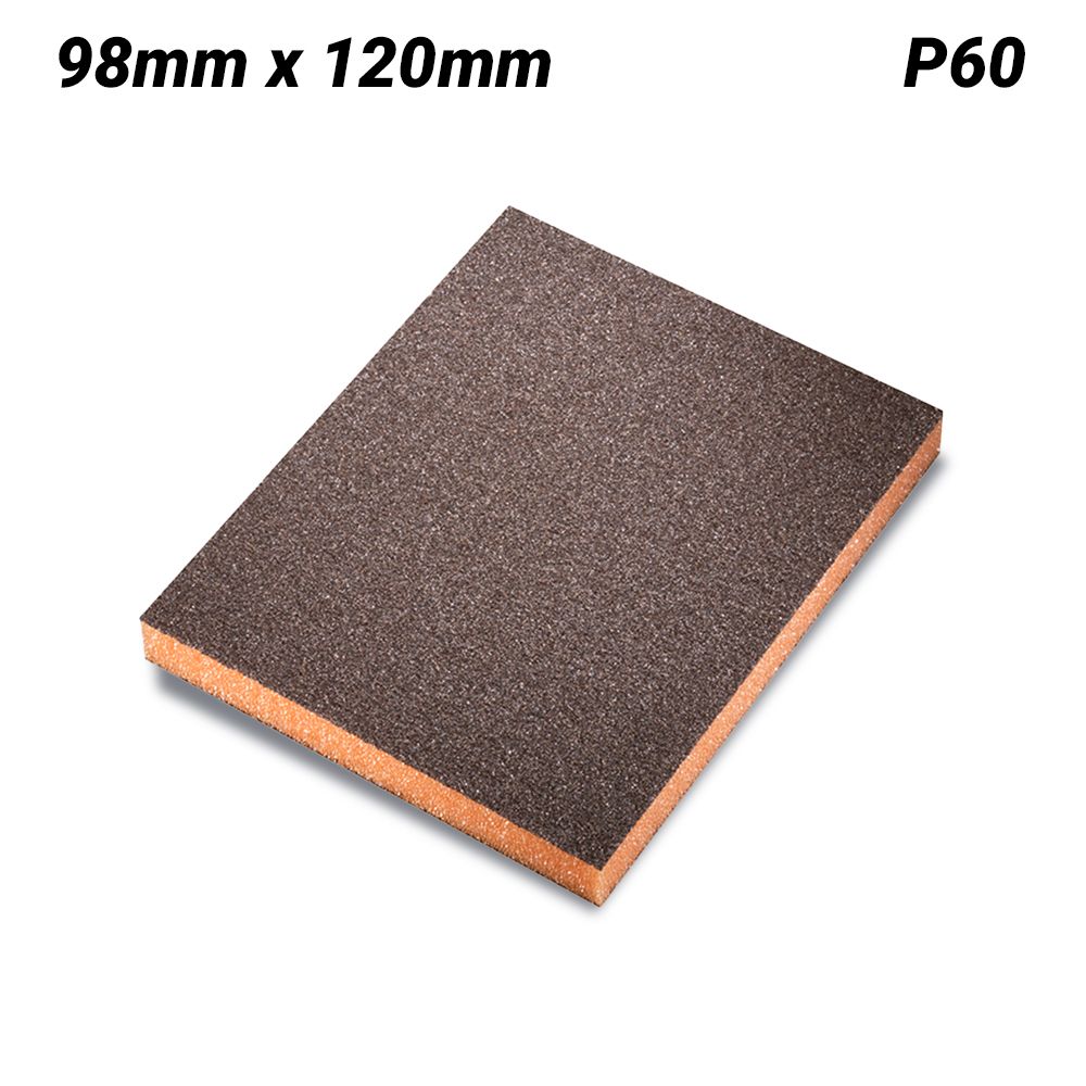 Sia Abrasives F03E02DD73  98mm x 120mm x 13mm P60 Foam Pad – image 1