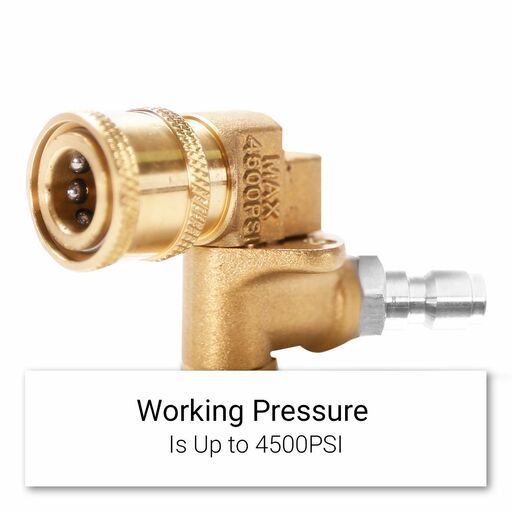 Typhoon T1805AC 1/4" BSPT Female to Male 180" Rotation 5 Angle Coupler  – image 4