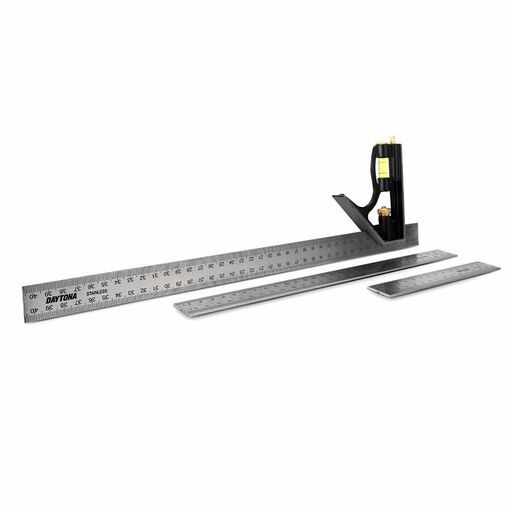 Daytona DCSS3P 3pce 150mm (6"), 300mm (12") & 400mm (16") Combination Square Set – image 2