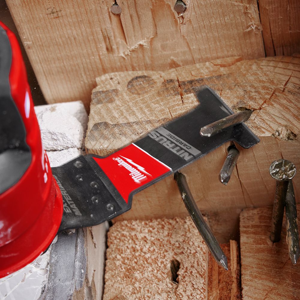 Milwaukee 49251571 1-Pack 35mm (1-3/8") OPEN-LOK Extreme Materials Blade with NITRUS CARBIDE – image 9