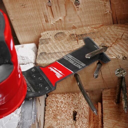 Milwaukee 49251571 1-Pack 35mm (1-3/8") OPEN-LOK Extreme Materials Blade with NITRUS CARBIDE – image 9