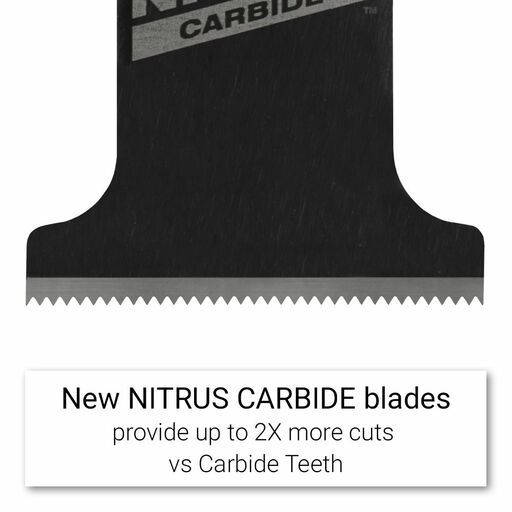 Milwaukee 49251571 1-Pack 35mm (1-3/8") OPEN-LOK Extreme Materials Blade with NITRUS CARBIDE – image 6