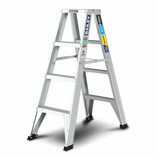 Bailey FS14020 150kg 1.2m 4 Step Trade LYTE Aluminium Double Sided Ladder – image 2