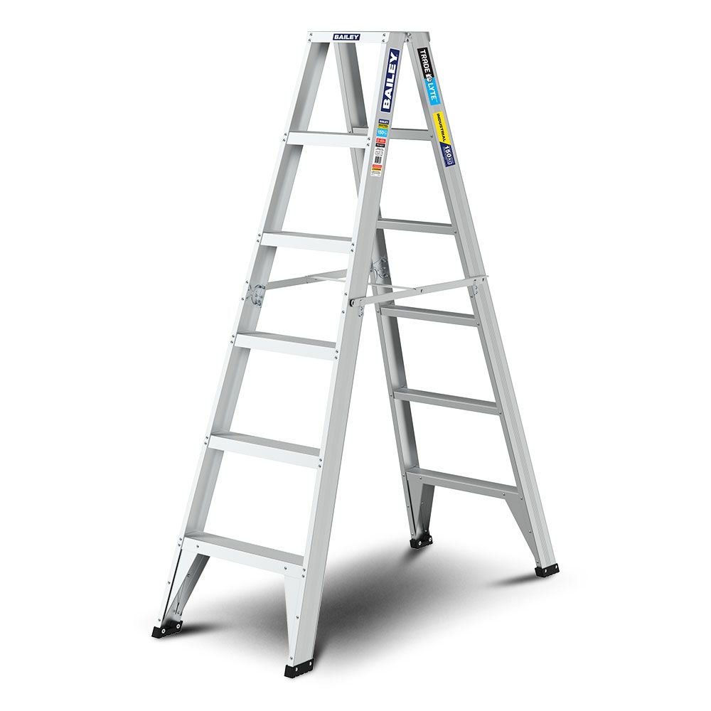 Bailey FS14021 150kg 1.8m 6 Step Trade LYTE Aluminium Double Sided Ladder – image 2