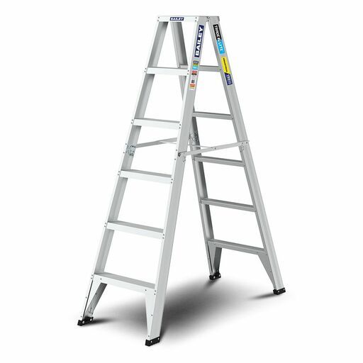 Bailey FS14021 150kg 1.8m 6 Step Trade LYTE Aluminium Double Sided Ladder – image 2