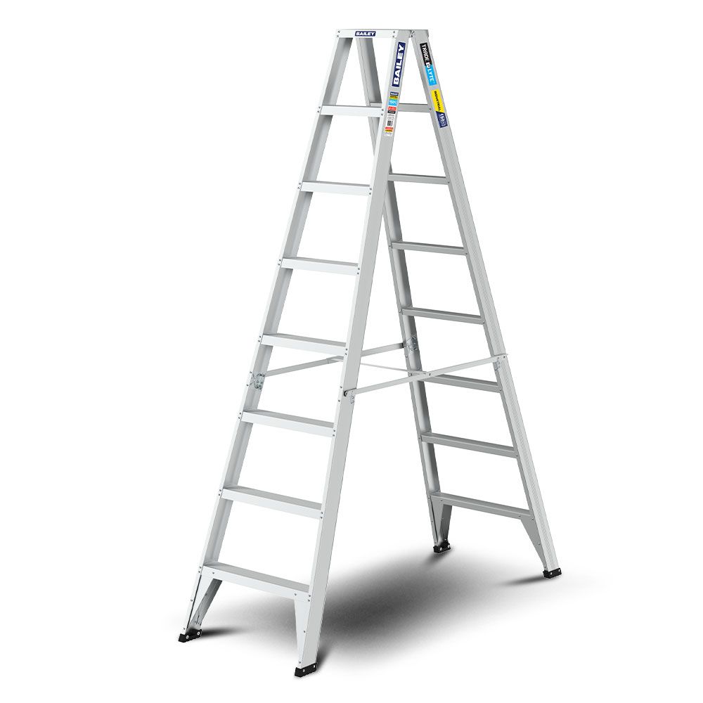 Bailey FS14143 150kg 2.4m 8 Step Trade LYTE Aluminium Double Sided Ladder – image 2