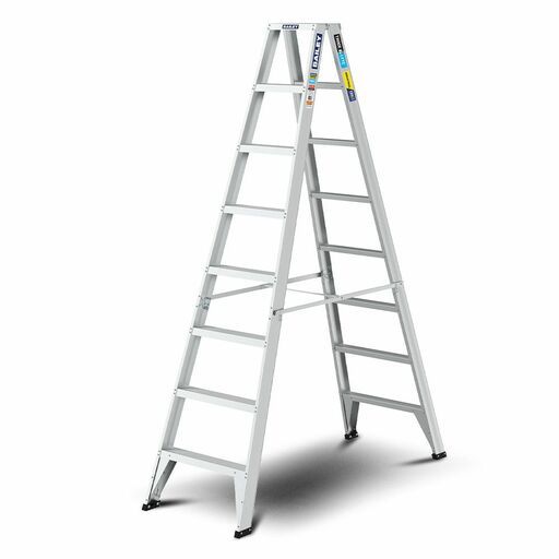 Bailey FS14143 150kg 2.4m 8 Step Trade LYTE Aluminium Double Sided Ladder – image 2