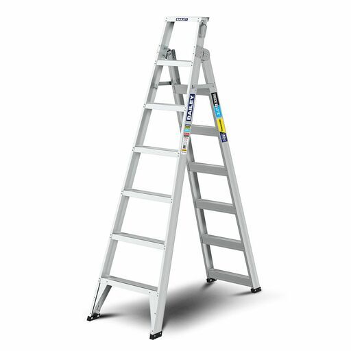 Bailey FS14023 150kg 2.1m 7 Step Trade LYTE Aluminium Dual Purpose Ladder – image 2