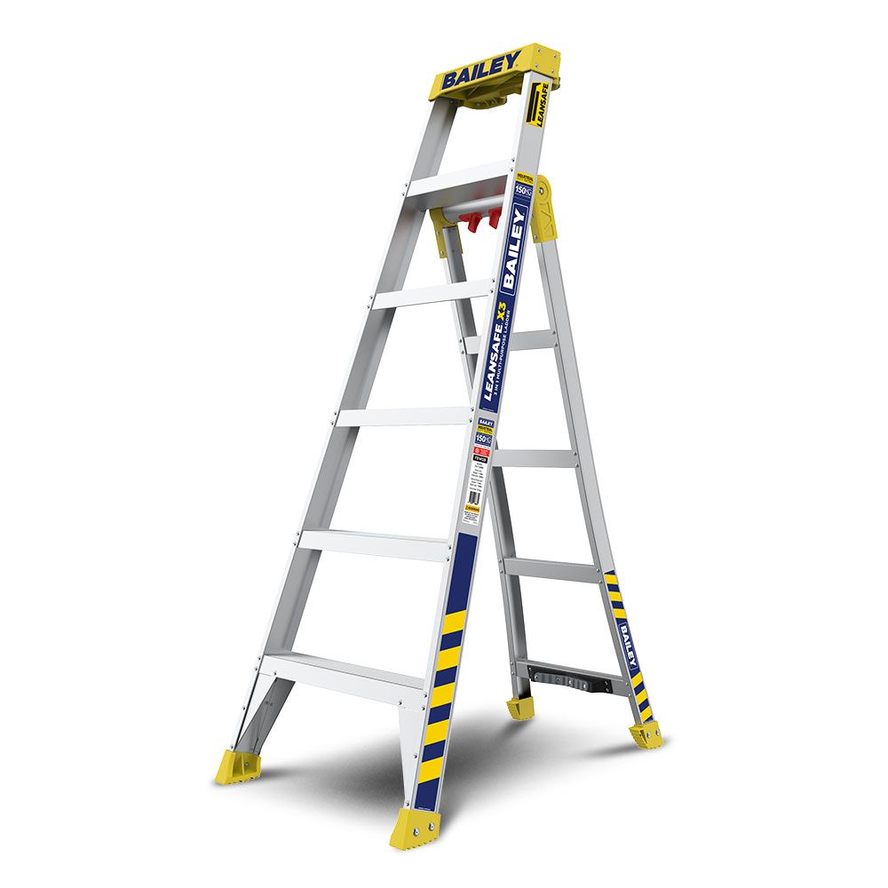 Bailey FS14129 150kg 1.8m 6 Step Aluminium X3 SLS 3-in-1 Ladder – image 2