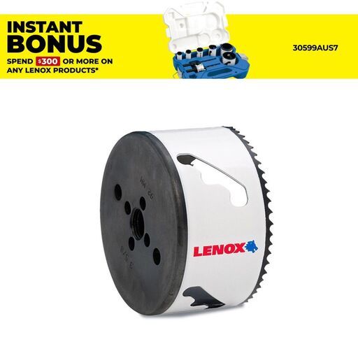 Lenox 3005858L 92mm (3-5/8") SPEED-SLOT Bi-Metal Hole Saw