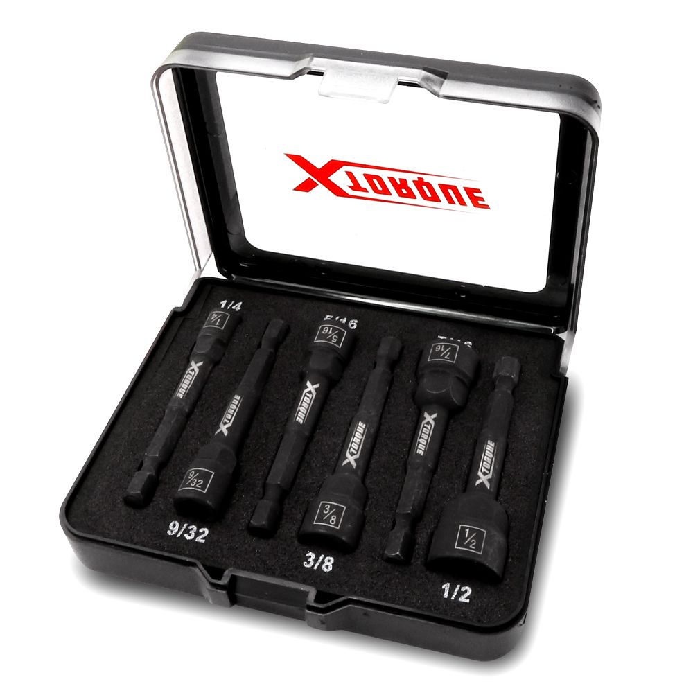 Xtorque XTS6I 6pce 1/4" Drive Imperial Damaged Bolt & Screw Twist Extractor Set – image 1