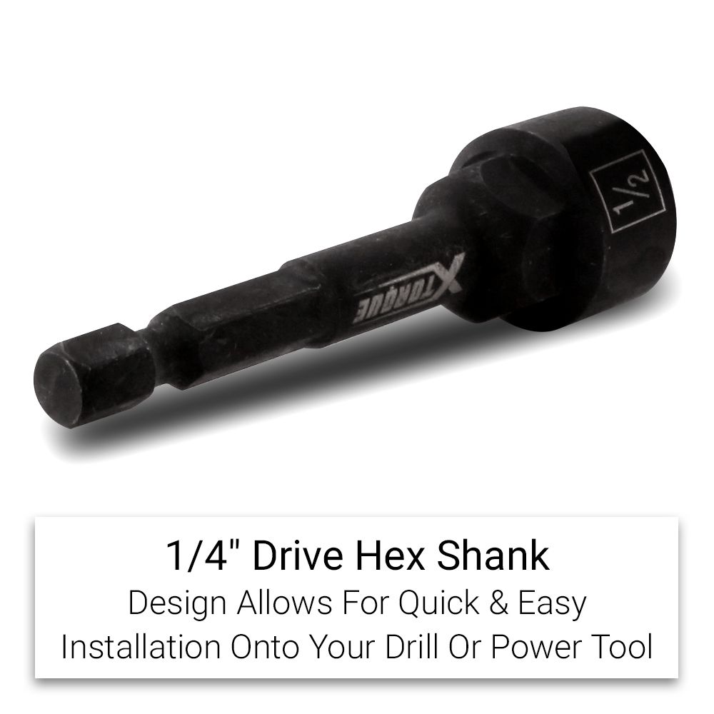 Xtorque XTS6I 6pce 1/4" Drive Imperial Damaged Bolt & Screw Twist Extractor Set – image 3
