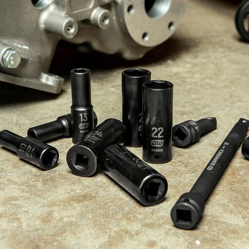 GEARWRENCH 89096 18pce 1/2" Drive Deep Metric Impact Socket Set – image 6
