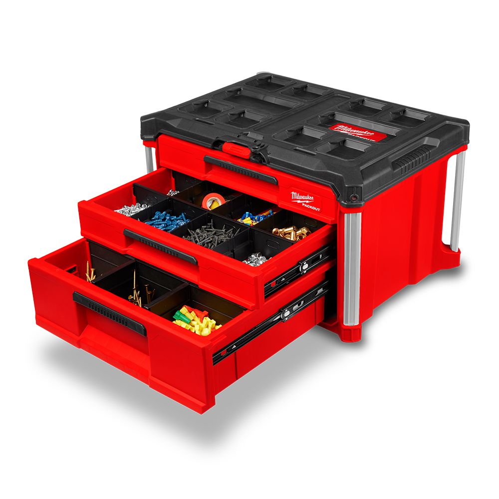 Milwaukee 48228447 PACKOUT 3 Drawer Tool Box – image 6