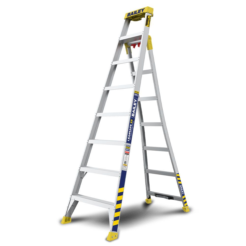 Bailey FS14131 150kg 2.4m 8 Step Aluminium X3 SLS 3-in-1 Ladder – image 2