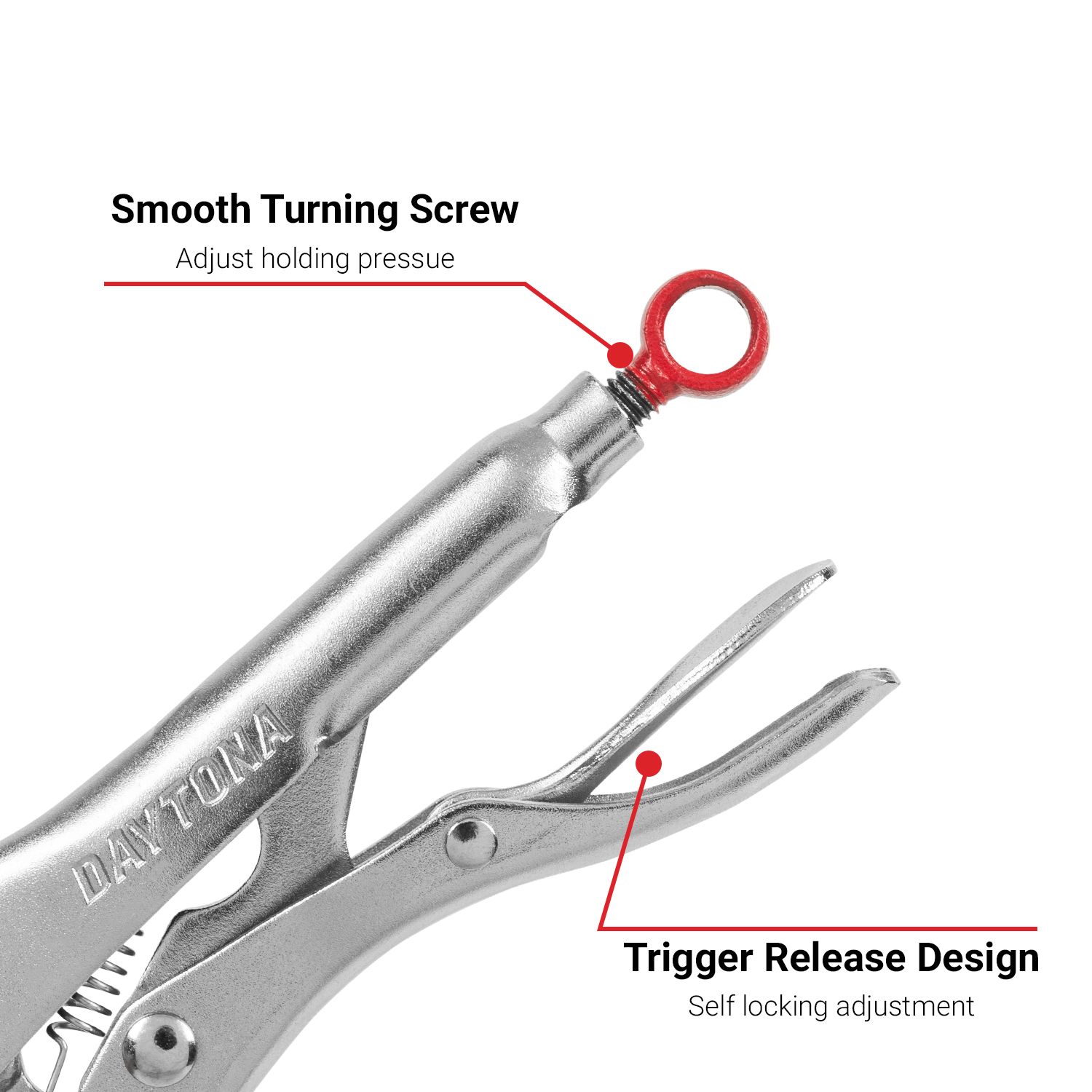 Daytona D65LNLP 165mm (6-1/2") Long Nose Locking Plier – image 6