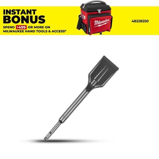 Milwaukee 4932478265  250 x 50mm SDS PLUS SLEDGE Premium Angle Tile Chisel Demolition Bit