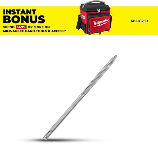 Milwaukee 4932493607  250mm SDS PLUS SLEDGE Premium Point Chisel Demolition Bit