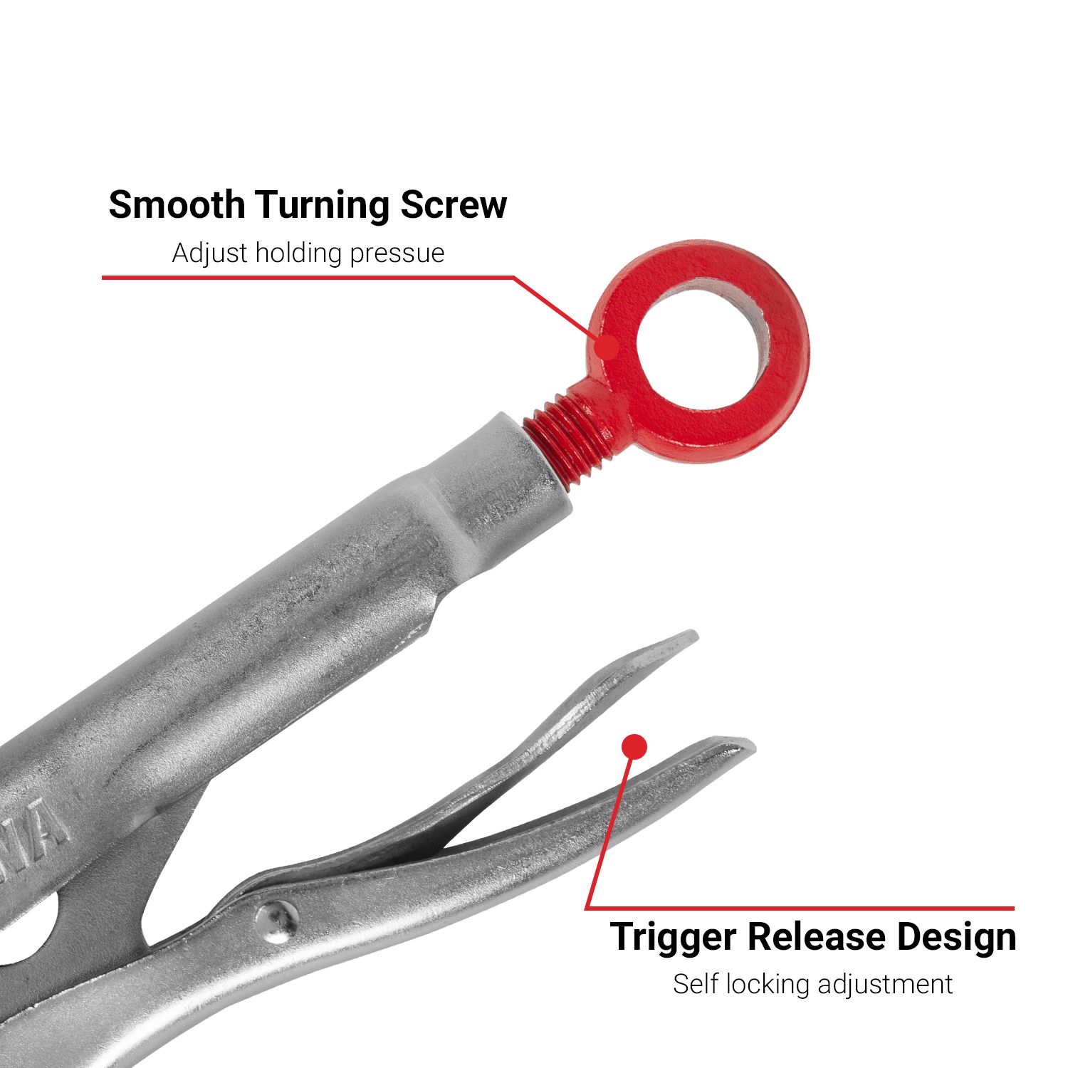 Daytona D2LNCJLP 2pce 165mm (6.5") Long Nose & 254mm (10") Curved Jaw Locking Pliers Set – image 6