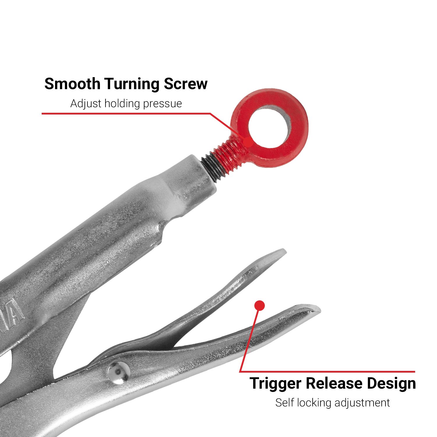 Daytona D2710CJLP 2pce 180mm (7") & 250mm (10") Curved Jaw Locking Pliers – image 6