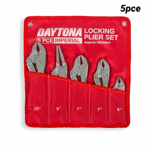 Daytona D557910LP 5pce Locking Pliers Set