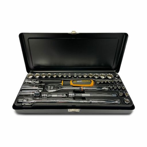 GEARWRENCH 87022 38pce 1/4" & 3/8" Drive 6 and 12 Point Metric & SAE Socket Set – image 2