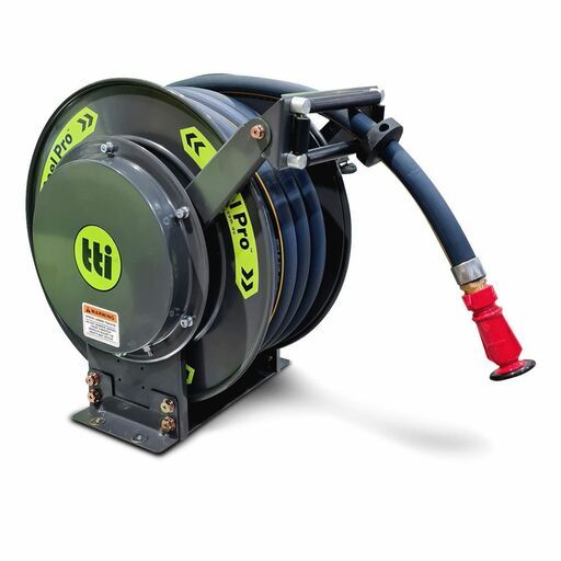 TTi ATHW020SR 20m x 25mm Spring Rewind Fire Fighting Hose On Reel