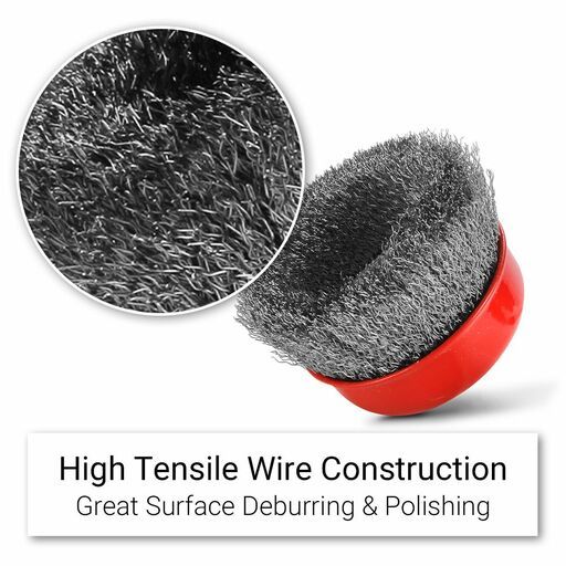 Xtorque XCB100 100mm Carbon Steel Crimp Wire Cup Brush – image 3