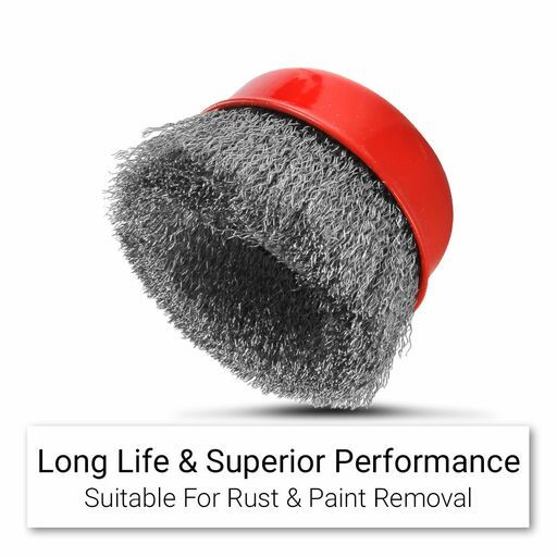 Xtorque XCB100 100mm Carbon Steel Crimp Wire Cup Brush – image 5