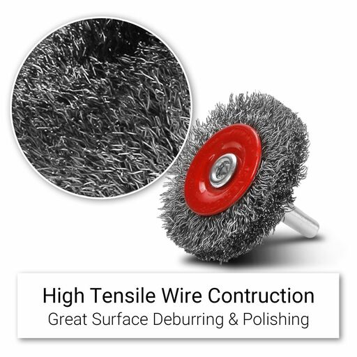Xtorque XSB50H 50mm Steel Wire High Speed Wheel Brush – image 3