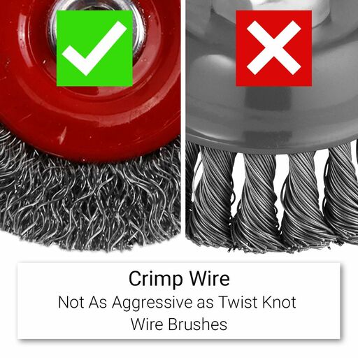 Xtorque XSB70H 70mm Steel Wire High Speed Crimp Wire Wheel Brush – image 4