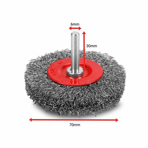 Xtorque XSB70H 70mm Steel Wire High Speed Crimp Wire Wheel Brush – image 2
