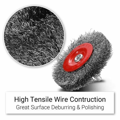 Xtorque XSB70H 70mm Steel Wire High Speed Crimp Wire Wheel Brush – image 3
