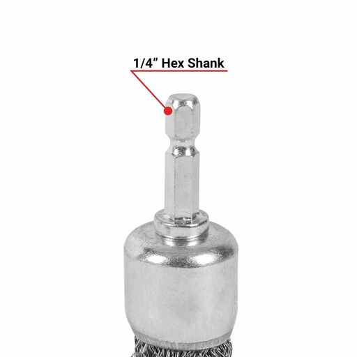 Xtorque XSEB25S 25mm Steel Wire End Brush – image 5