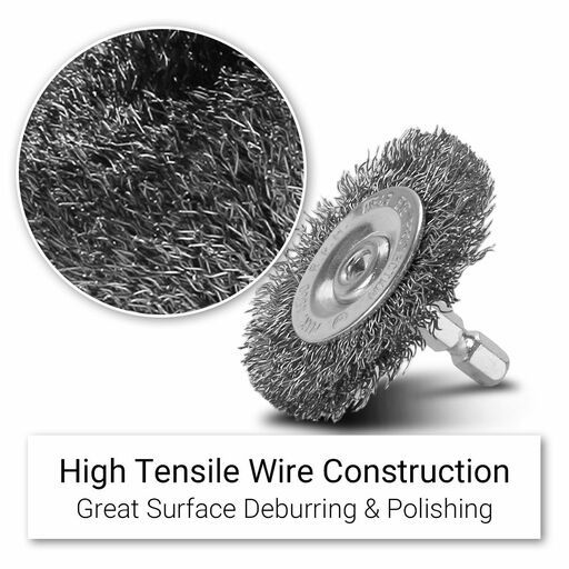 Xtorque XSB50M 50mm Steel Crimp Wire Wheel Brush – image 3
