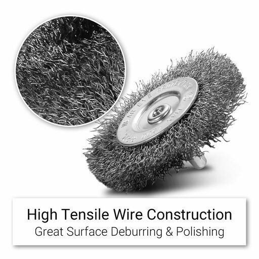 Xtorque XSB70M 70mm Steel Crimp Wire Wheel Brush – image 3