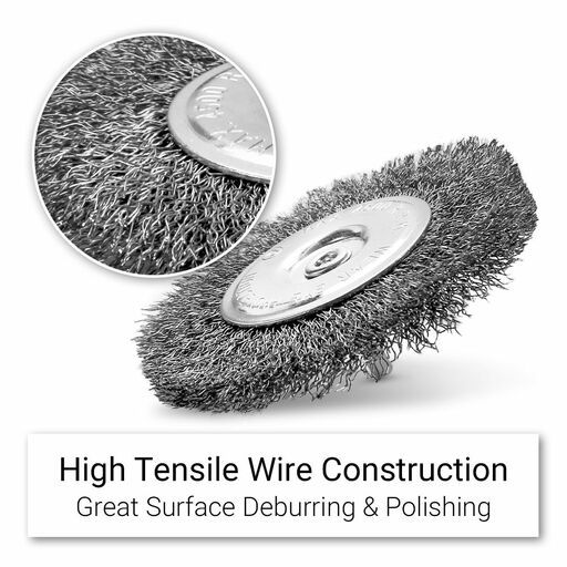 Xtorque XSB100M 100mm Steel Crimp Wire Wheel Brush – image 3