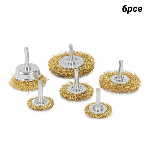 Xtorque XBKIT6 6pce Crimped Wire Brush Kit
