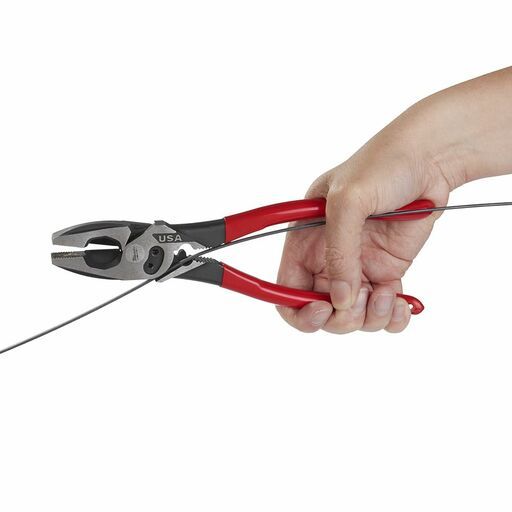 Milwaukee MT500C Dipped Grip Lineman's Pliers with Crimper - MADE IN USA – image 8