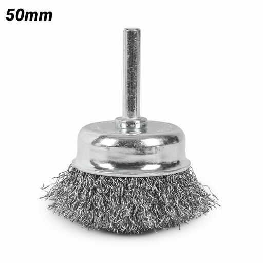 Xtorque XSB10C6 50mm Crimped Steel Wire Cup Brush
