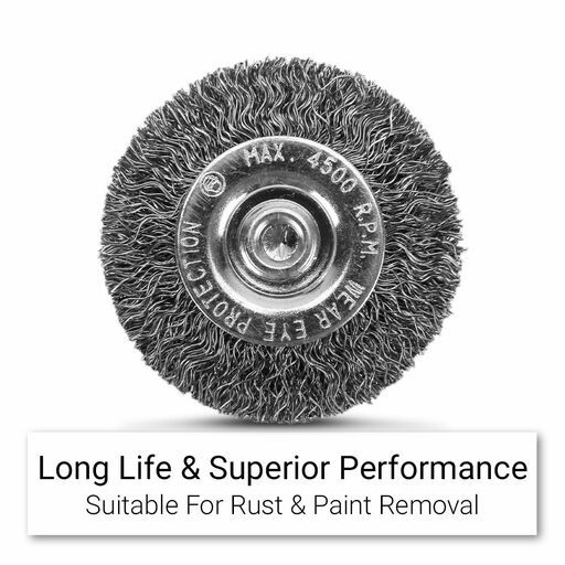 Xtorque XSB50W6 50mm Crimped Steel Wire wheel Brush – image 5